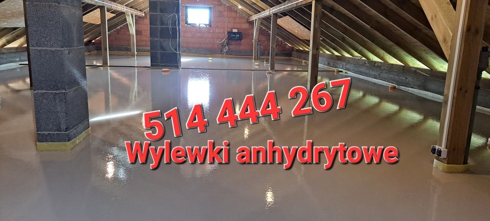 Wylewki  posadzki  anhydrytowe, wylewki samopoziomujace