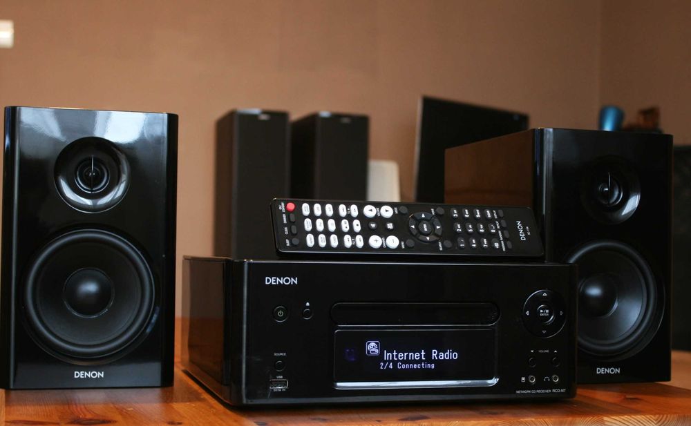 Kolumny Denon głośniki podstawkowe monitory Piano Black