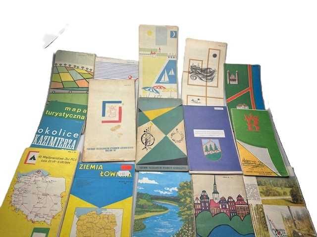 Stare mapy plany PRL miasta regiony 15 szt