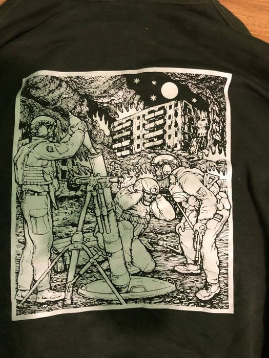 Худі мілітарі з принтом