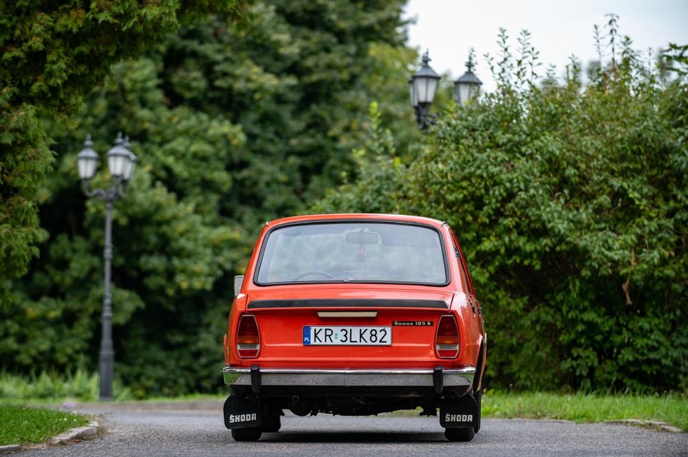 Skoda 105S 1982 r. – samochód zabytkowy – żółte tablice Niski przebieg 31000