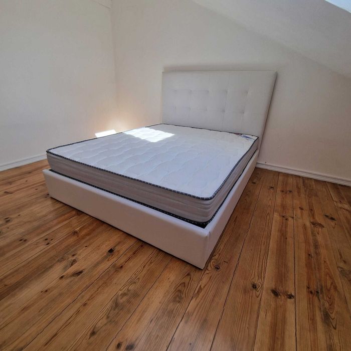 Camas de Casal Estofadas de Luxo 199€ Disp. em Várias Cores! 190x140m!