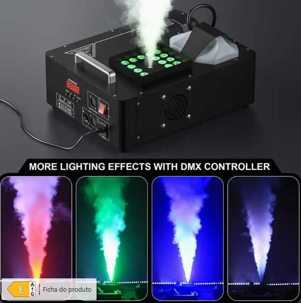 Maquina de fumo 2000w Dmx