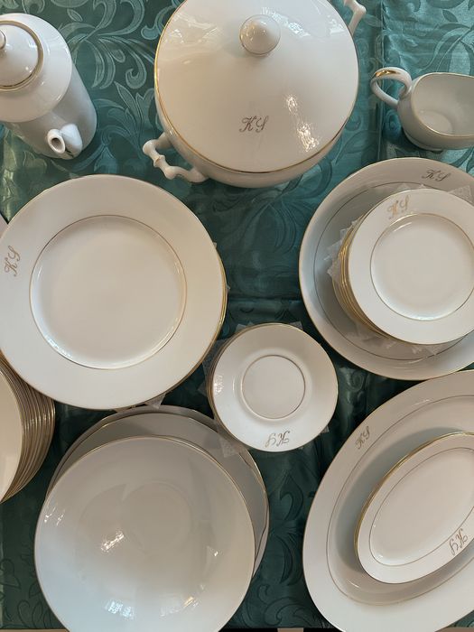 Serwis obiadowy Limoges zestaw 12 francuski