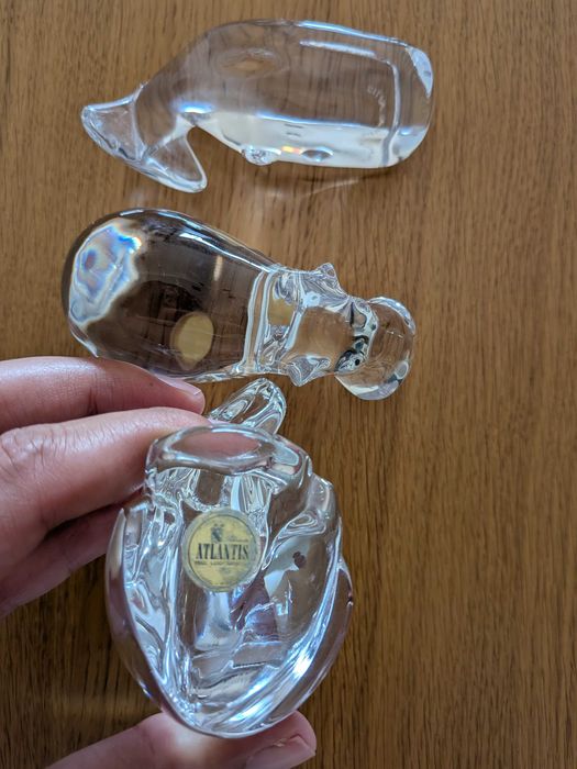 Figuras animais Estatuetas cristal Atlantis