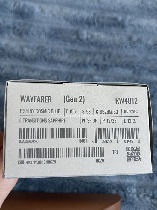 RayBan Meta Wayfarer Gen 2 RW4012 transitions sapphire nowe