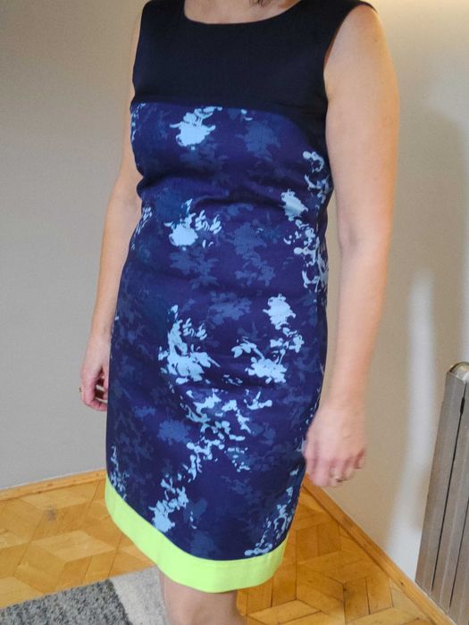 Sukienka codzienna niebiesko granatowa