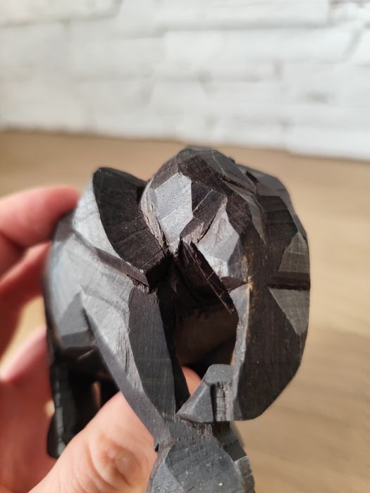 stara rzeźba, słoń z drewna