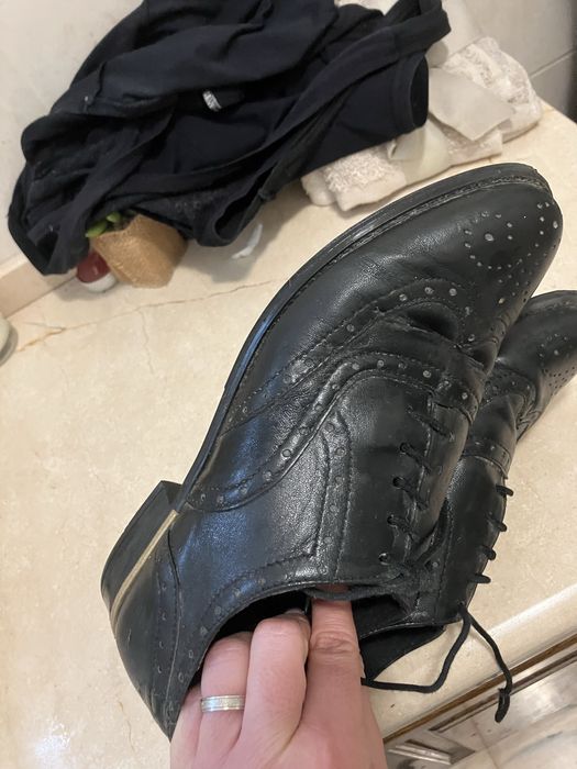 Seaside sapatos clássicos pele pretos