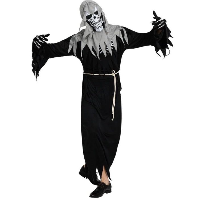 STRÓJ krzyk ŚMIERĆ KOŚCIOTRUP HALLOWEEN kostium przebranie 170-190 cm