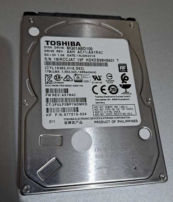 Продам вінчестер 400Gb, 500Gb, 650Gb, 1Tb - 2.5, 3.5 sata