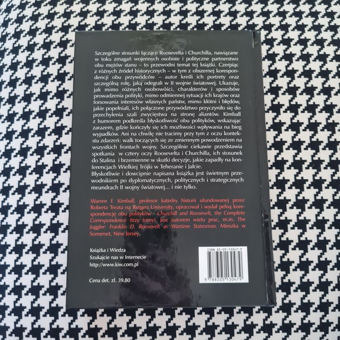 Roosevelt Churchill i II wojna światowa Warren F. Kimball historia
