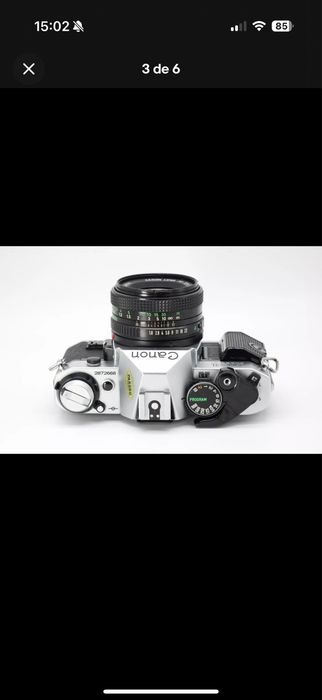 Canon Ae-1 Program + Lente FD 50mm f1.8 como NOVA Alvalade • OLX.pt