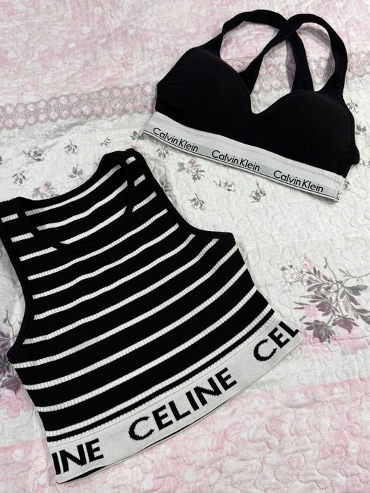 Кофта Celine i топ Calvin Klein