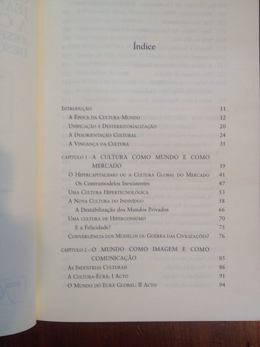 Gilles Lipovetsky e Jean Serroy - A cultura-mundo