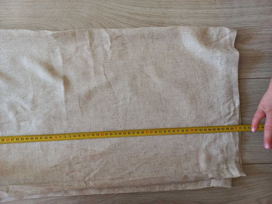 Lniane szerokie spodnie Zara