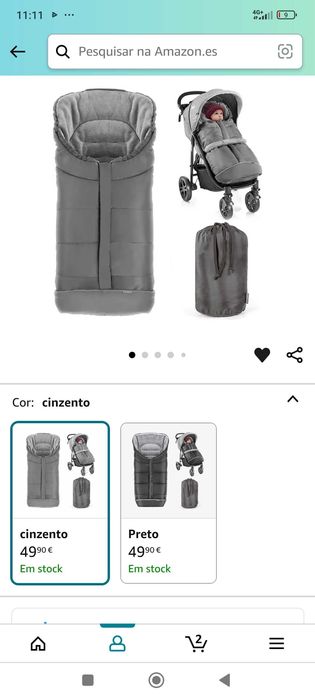 Saco para carrinho bebé - Universal