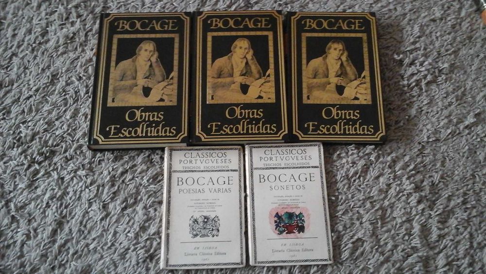 Bocage Obras Escolhidas Círculo de Leitores 3 Volumes 1985 Raro + 2