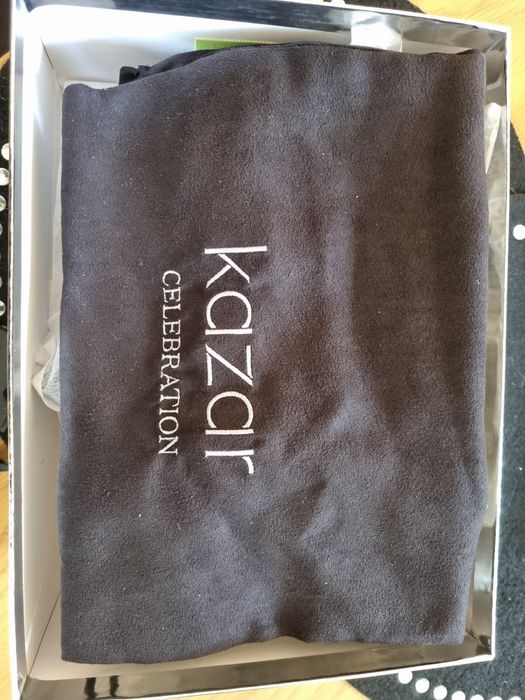 Kazar nowe sandały skóra, r. 37 obcas 8,5 cm