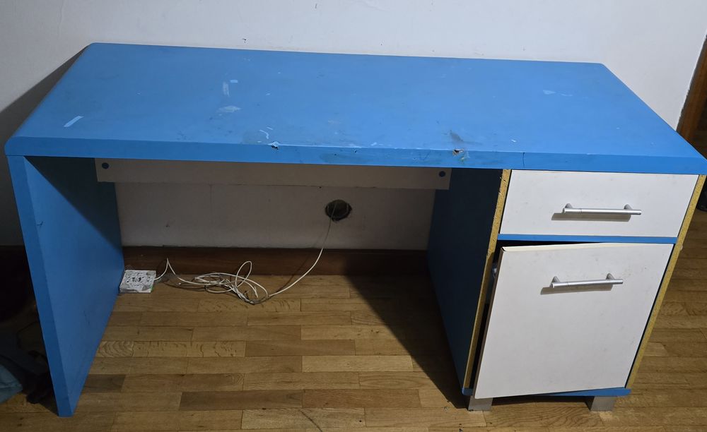 Cama + escritório Quarto menino/ jovem Madeira maciva