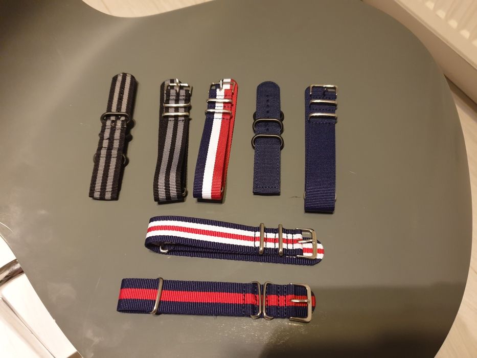 Pasek NATO rozmiar 22 mm nylon gruby