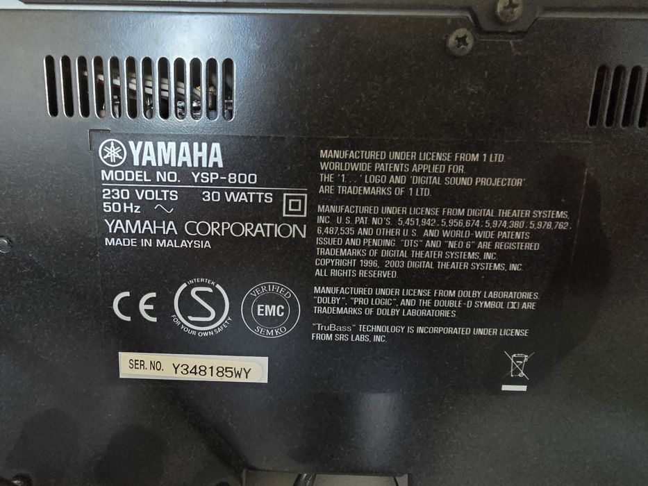Yamaha Ysp 800 Projektor Dźwięku