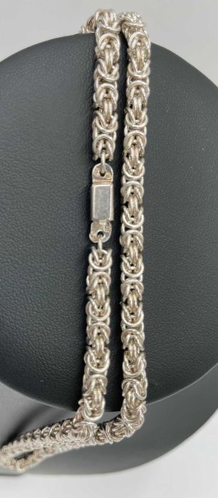 Srebrny łańcuszek królewski 925, 61,87 gram 72 cm