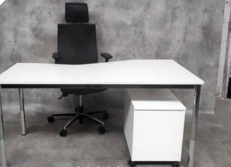 Biurko białe Martela Pinta  140 cm, 160 cm, duża ilość