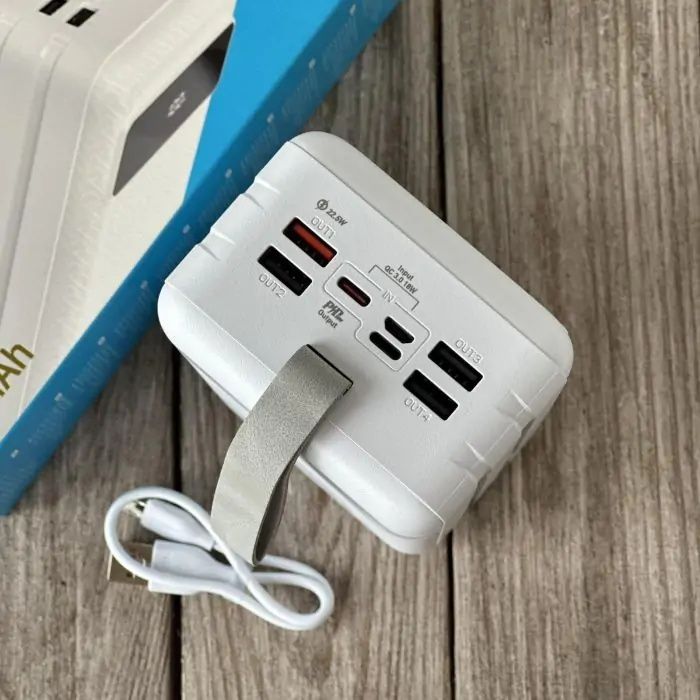 Power Bank Hoco J86B 60000 мАh з ліхтариком, швидка зарядка 22.5W