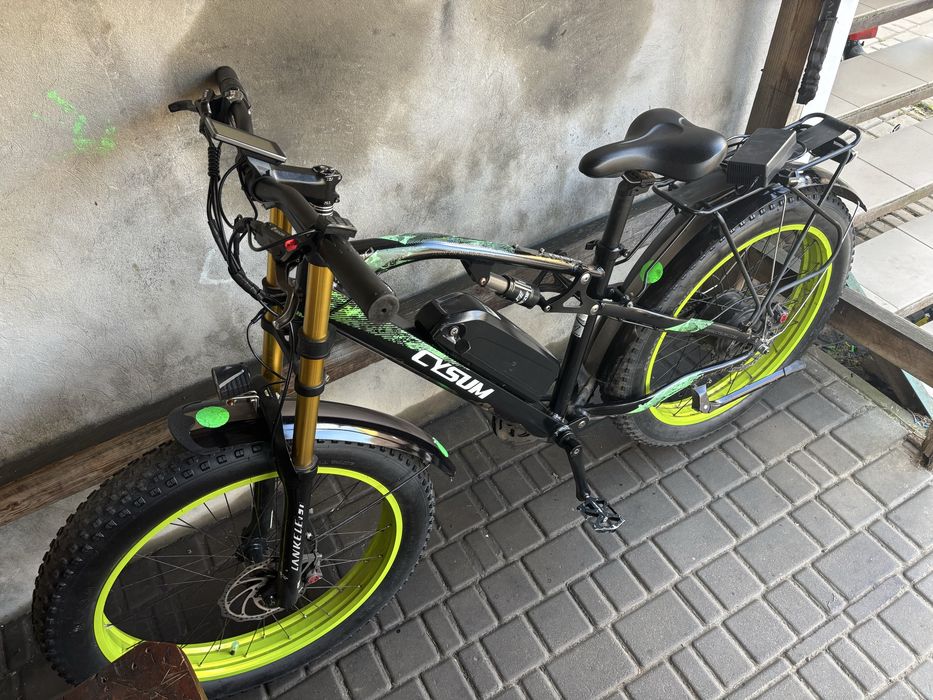 Електро велосипед Электро велосипед CYSUM  GERMANY FAT BIKE 1000WT 48V Полный Комплект!!!
