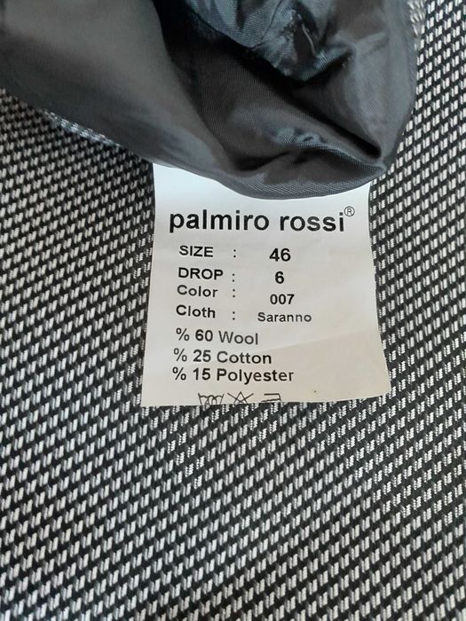 marynarka nowa Palmiro Rossi S/ wełna60%; spodnie czarne