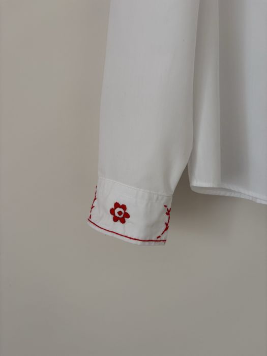 ręcznie haftowana koszula haftem lachowskim podegrodzkim regionalnym