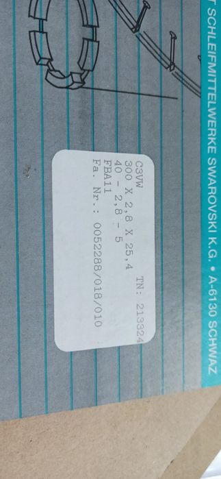 Disco de corte betão 300 mm Tyrolit