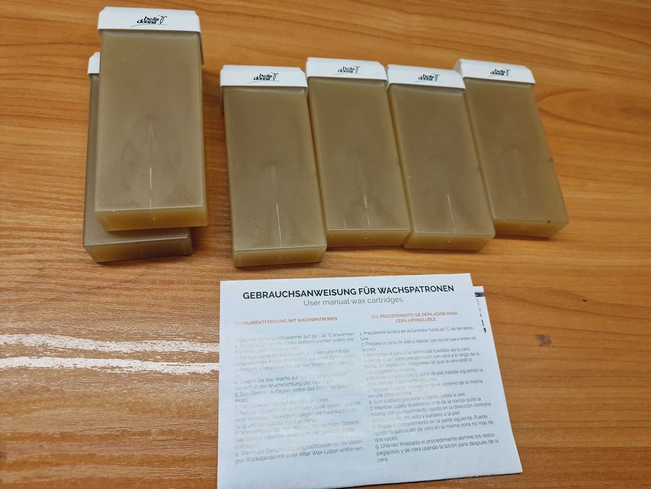 Wkłady z woskiem do depilacji typu roll-on