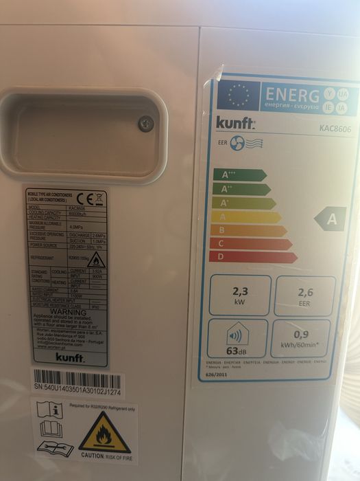 Ar Condicionado Portátil Kunft 8000 BTU (KAC8606) Classe A – Completo e Impecável