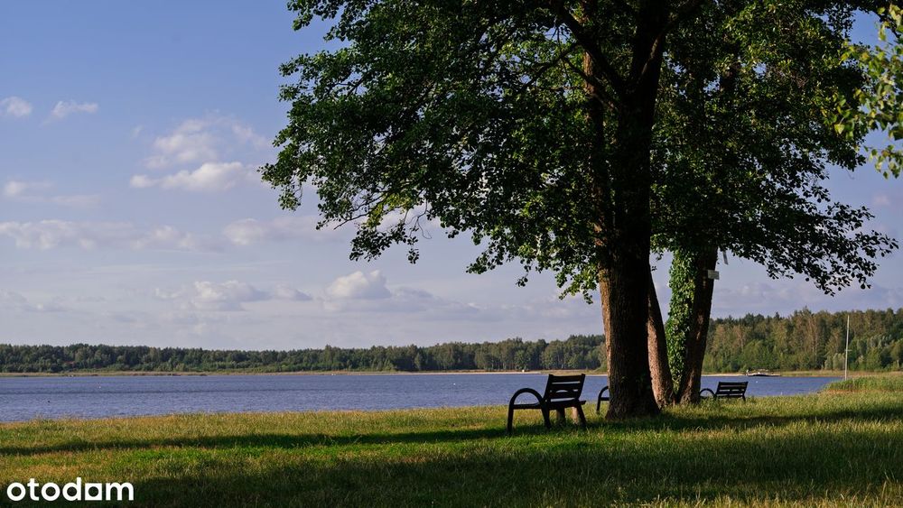 Jezioro Piaseczno-działki blisko plaży Pojezierze Łęczyńsko Włodawskie