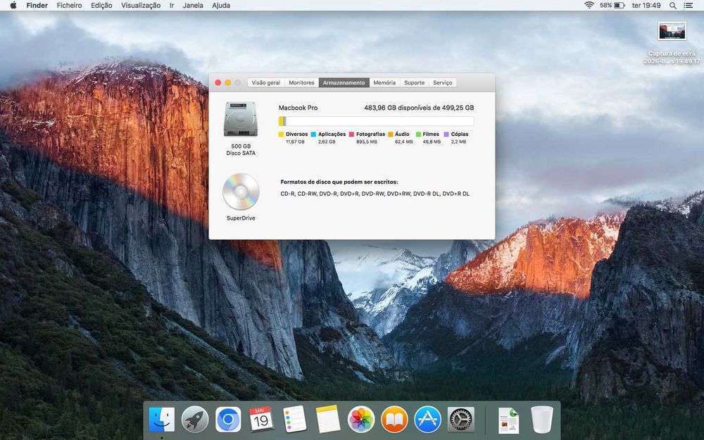 Macbook Pro 15 Polegadas