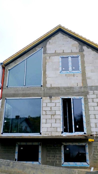 Drzwi tarasowe aluminiowe przesuwne HS – Aluprof z montażem
