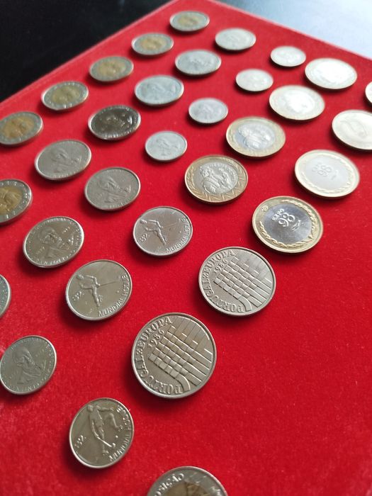 Conjunto de moedas antigas de Portugal (Escudos)