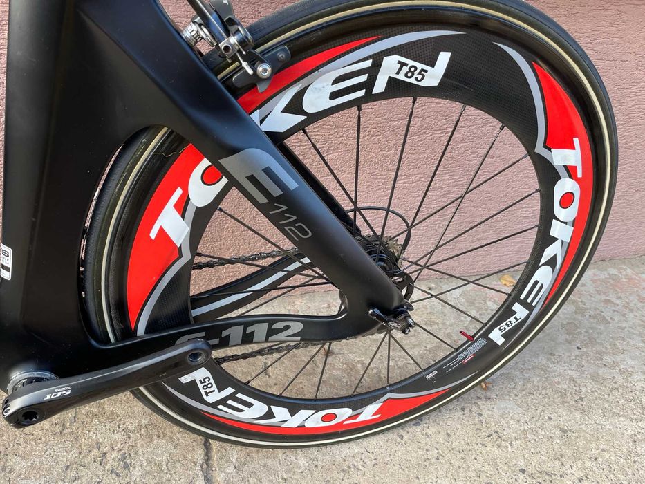 Rower szosowe czasowy triathlon TT Argon 18 E-112, koła Token carbon