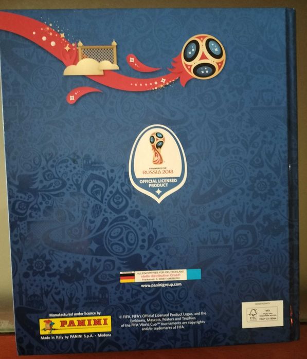 Caderneta de capa dura Rússia 2018 completa