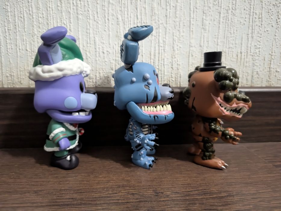 Фігурки Funko Pop FNAF: Twisted Freddy, Twisted Bonnie & Elf Bonnie