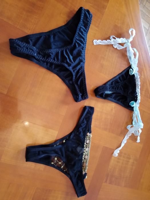 3 szt. Stringi rozmiar S