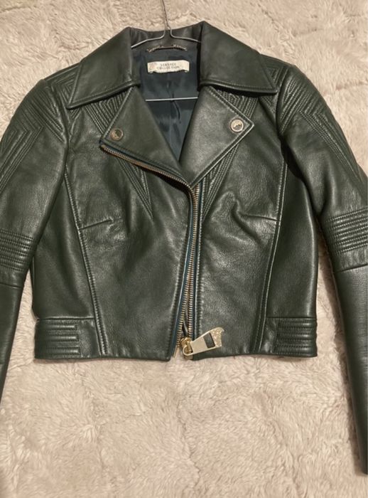 Kurtka skórzana Versace