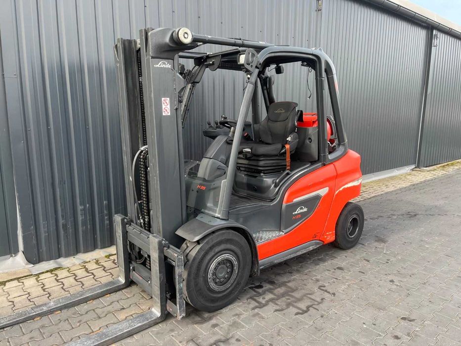 Wózek widłowy Linde H35T-01 Triplex Przesuw 2021 rok 7090h NOWY MODEL
