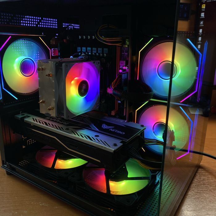 Потужний Компʼютер ігровий Xeon 14 ядер 2680 V4 Rx 480 Sapphire 16 GB