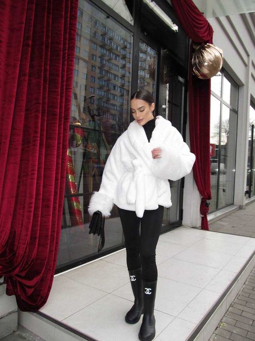 Стильна та тепла жіноча шуба еко хутро | женская шуба зима модель 019