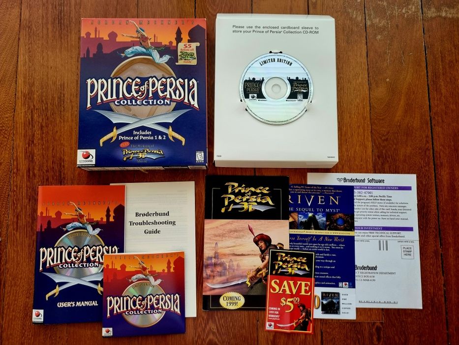 Jogos PC Big Box Prince of Persia Descent computador vintage