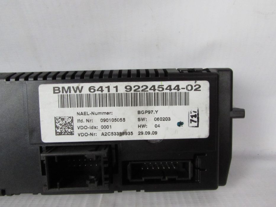 Painel Ac / Ar Condicionado Bmw 1 Ref: 64119224544