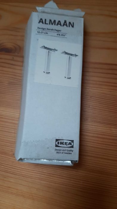 Nowe nogi meblowe ALMAAN IKEA – stal nierdzewna – regulacja 12–20 cm